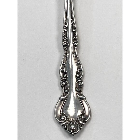 Antique 1881 WM ROGERS & SON Victorian Classic 6" Silverplate TEASPOON *Flaws* - Picture 2 of 4